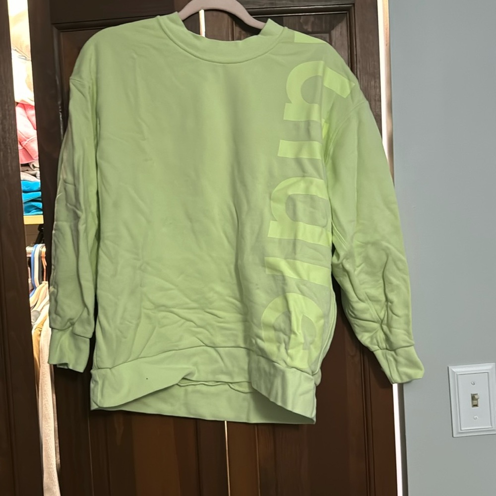 lululemon neon sweatshirt